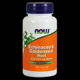 Echinacea and Goldenseal Root Echinacea and Goldenseal 100 Capsules NOW FOODS
